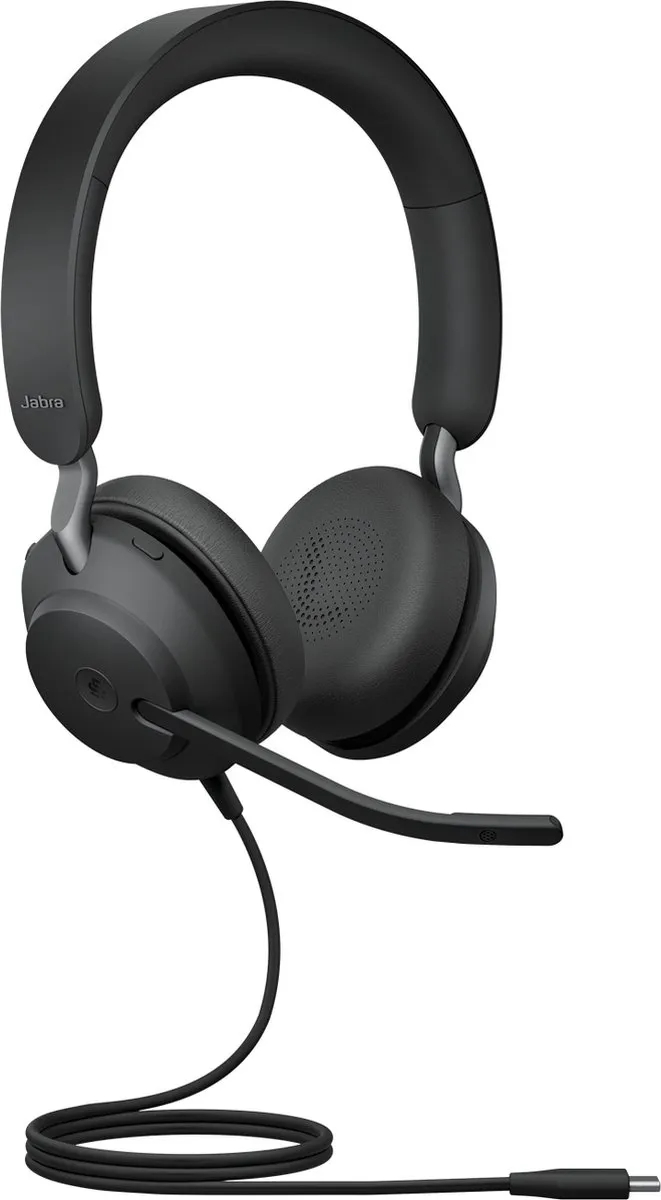 Jabra Evolve2 40 SE MS Headset - USB-C - Zwart