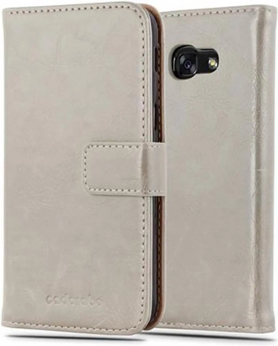 Cadorabo Hoesje geschikt voor Samsung Galaxy A3 2017 in CAPPUCCINO BRUIN