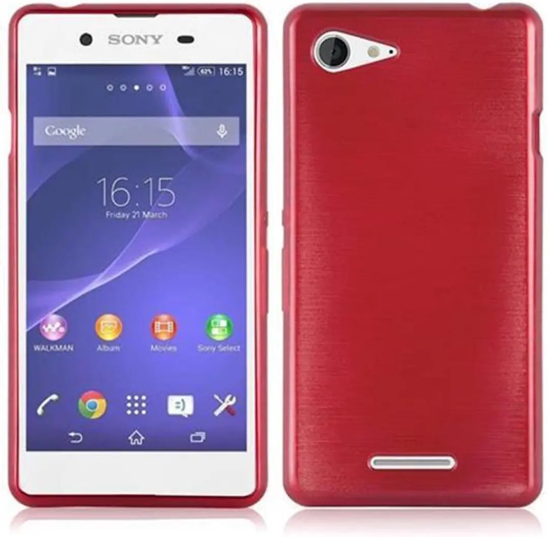 Cadorabo Hoesje geschikt voor Sony Xperia E3 in ROOD