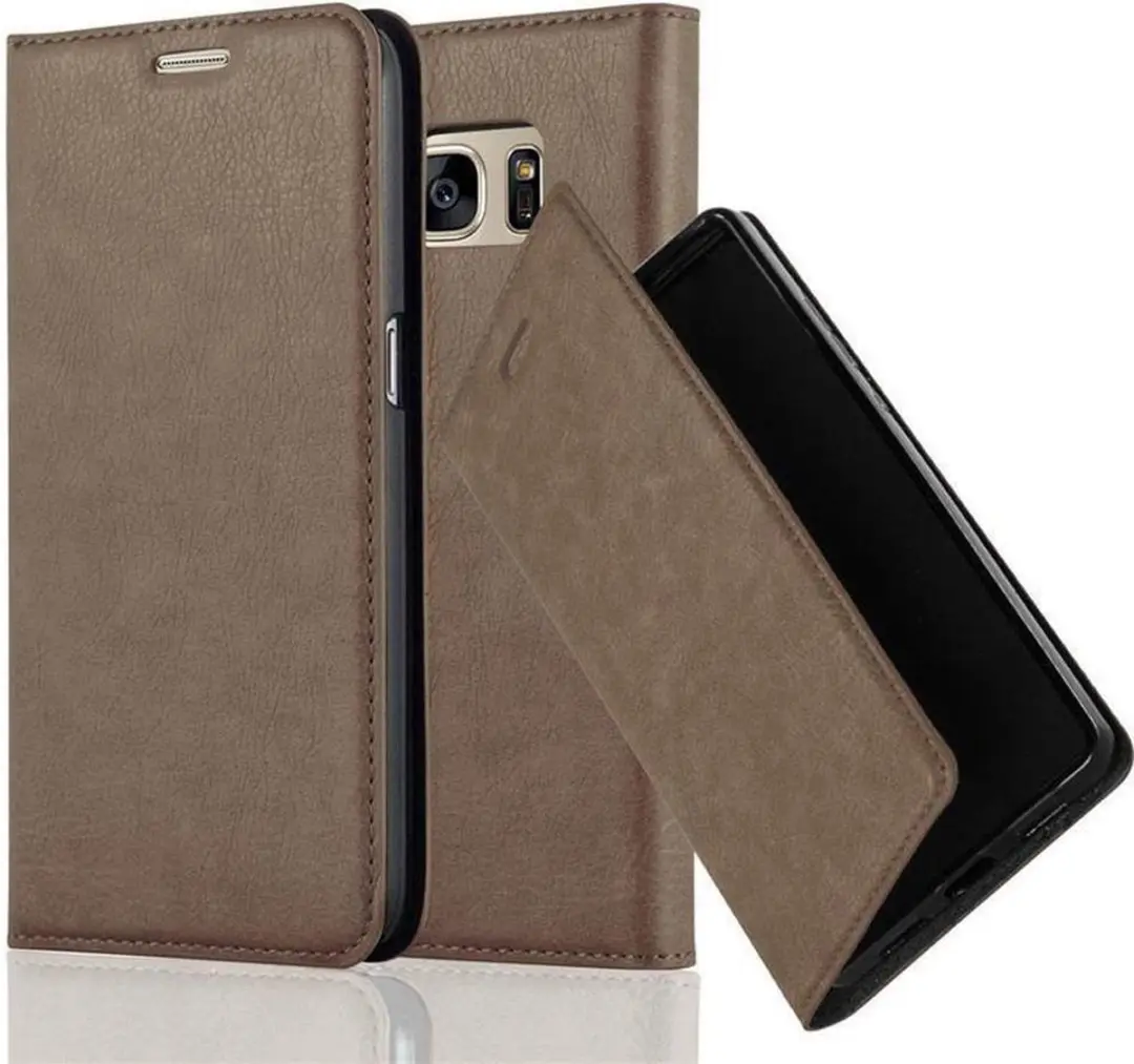 Cadorabo Hoesje geschikt voor Samsung Galaxy S7 in KOFFIE BRUIN