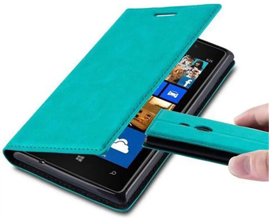 Cadorabo Hoesje geschikt voor Nokia Lumia 925 in BENZINE TURKOOIS