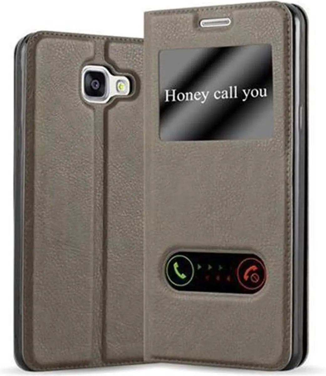 Cadorabo Hoesje geschikt voor Samsung Galaxy A5 2016 in STEEN BRUIN