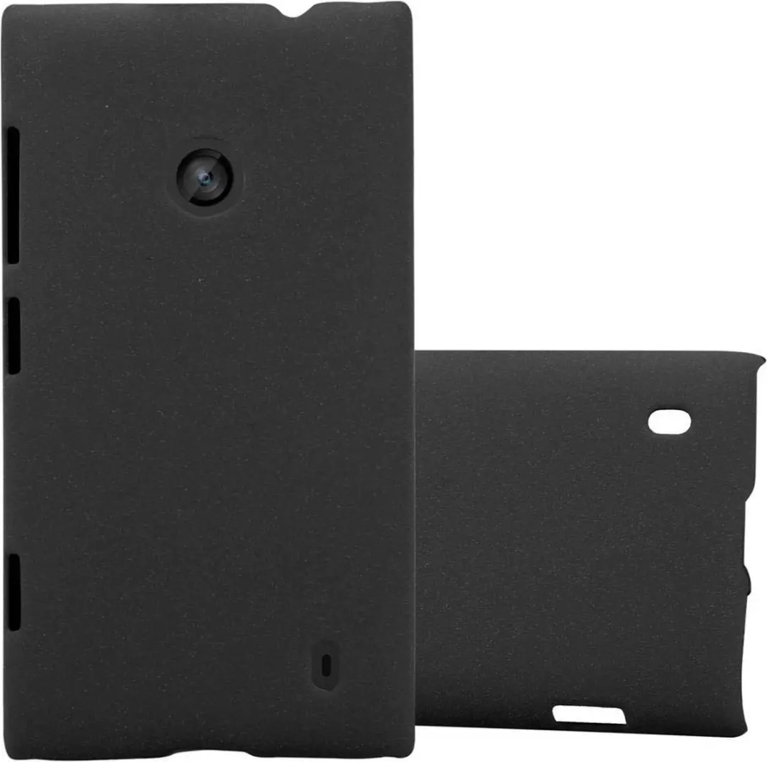 Cadorabo Hoesje geschikt voor Nokia Lumia 520 / 521 in FROSTY ZWART