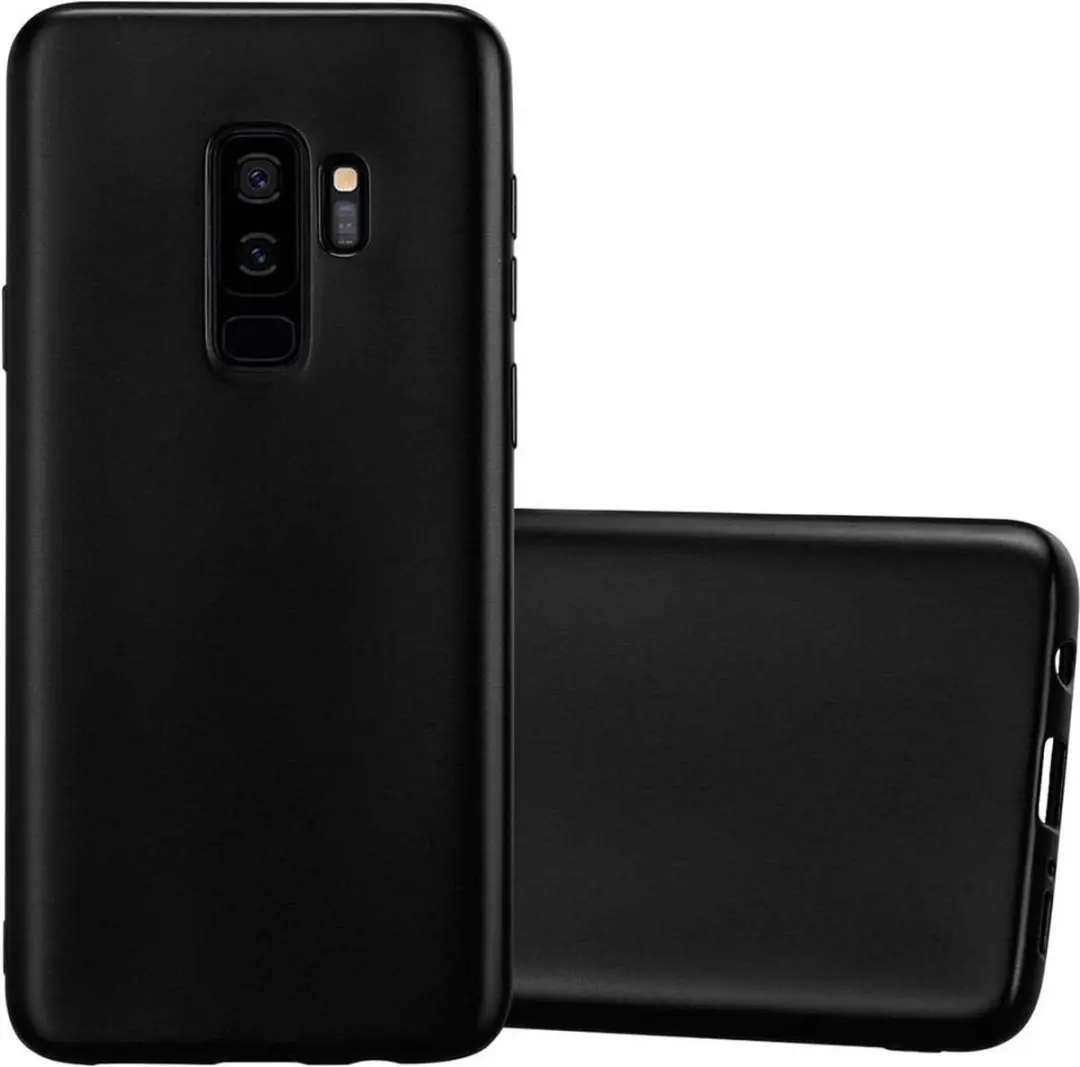 Cadorabo Hoesje geschikt voor Samsung Galaxy S9 PLUS in METALLIC ZWART