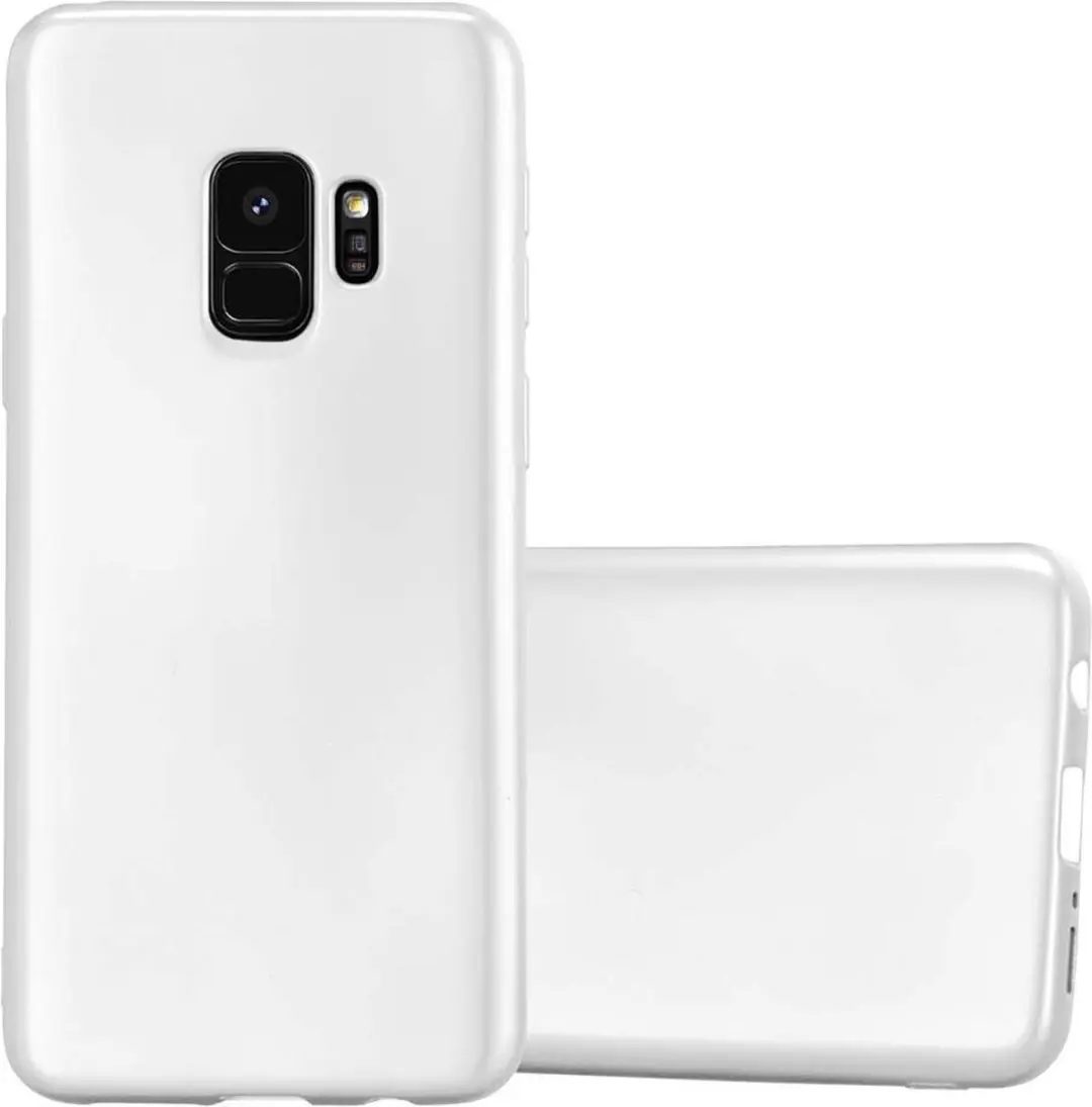 Cadorabo Hoesje geschikt voor Samsung Galaxy S9 in METALLIC ZILVER