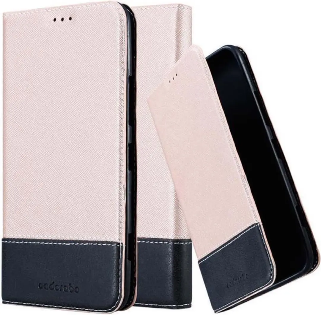 Cadorabo Hoesje geschikt voor Nokia Lumia 1320 in ROSE GOUD ZWART