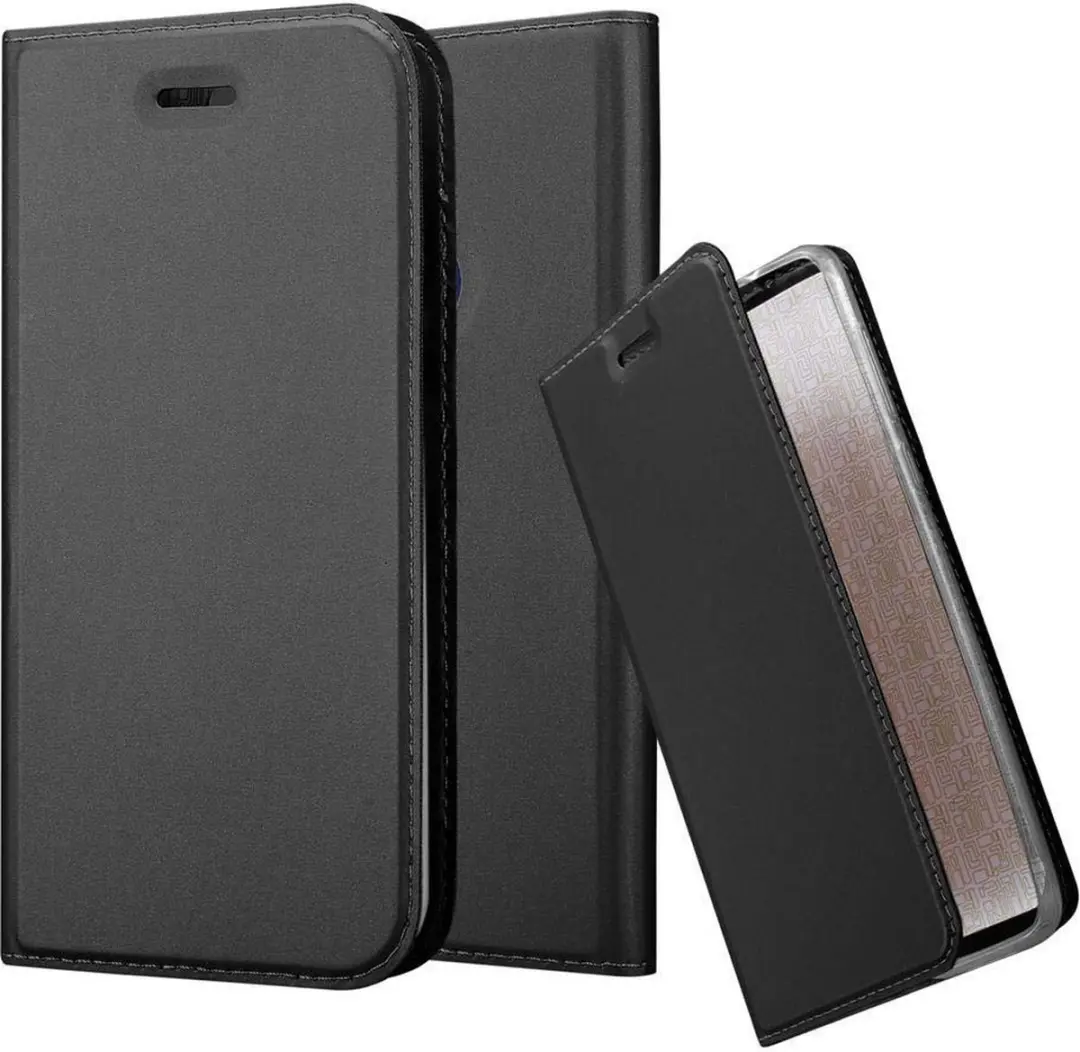 Cadorabo Hoesje geschikt voor Honor 8 / 8 PREMIUM in CLASSY ZWART