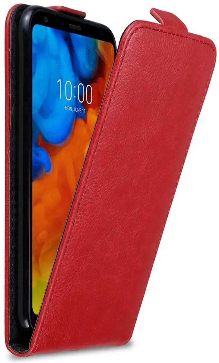 Cadorabo Hoesje geschikt voor LG Q STYLUS in APPEL ROOD