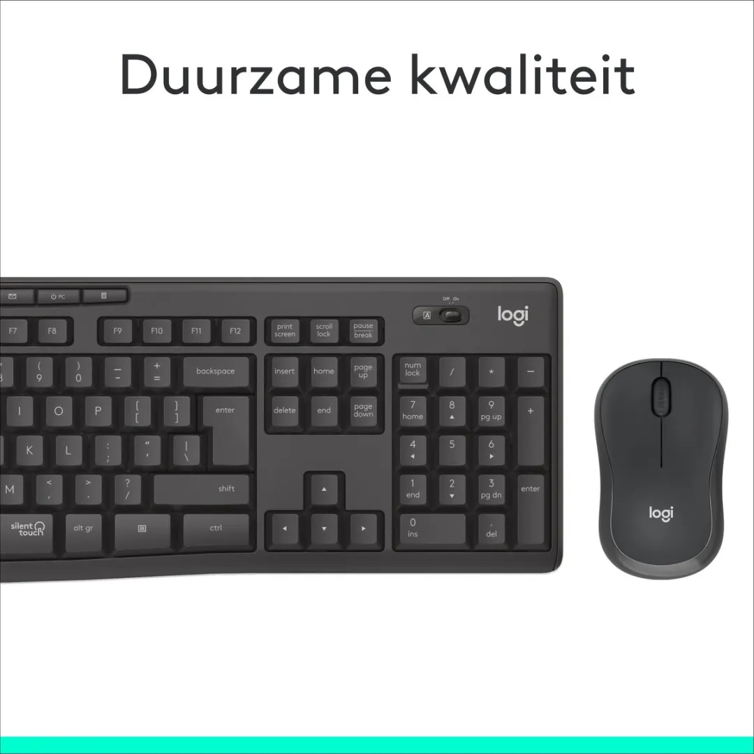 Logitech MK295 Draadloos Toetsenbord & Muis - Zwart - afbeelding 6 van 6