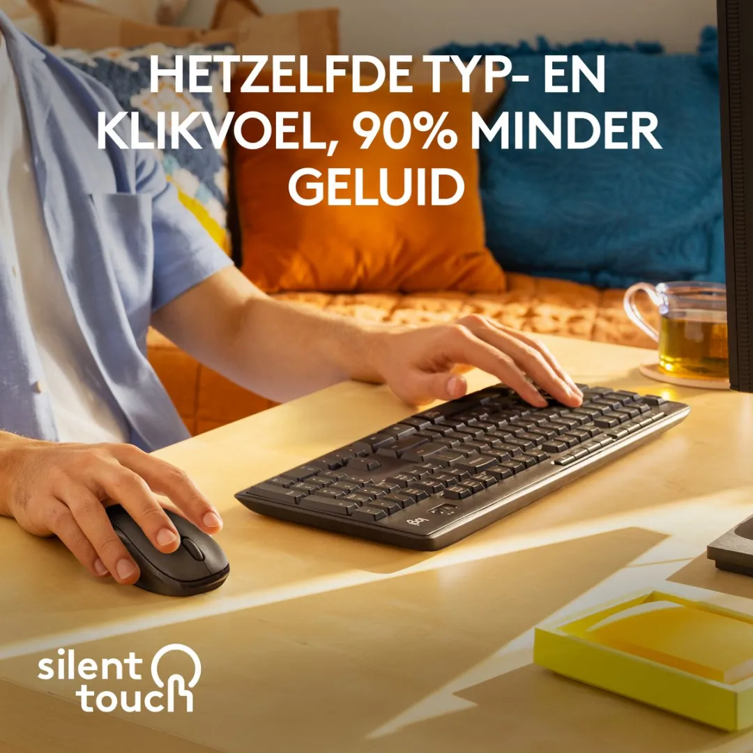Logitech MK295 Draadloos Toetsenbord & Muis - Zwart