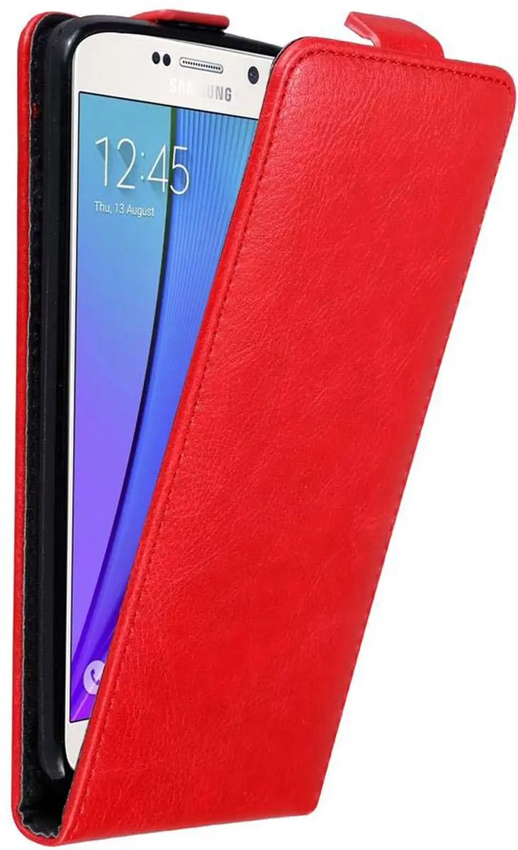 Cadorabo Hoesje geschikt voor Samsung Galaxy NOTE 5 in APPEL ROOD