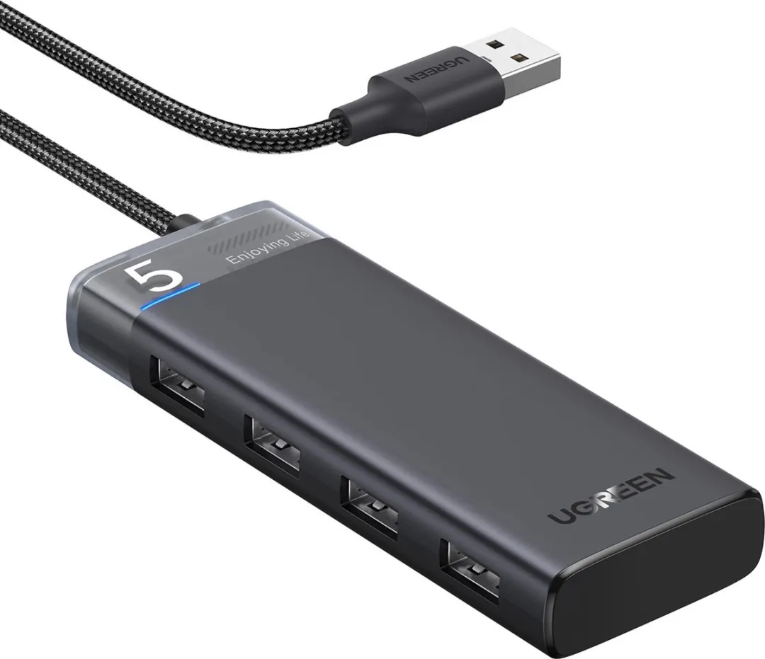 UGREEN CM653 USB-Hub 5 Poorten - Zwart