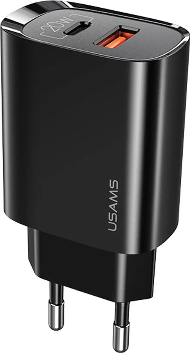 USAMS US-CC121 Snellader 20W USB-A en USB-C