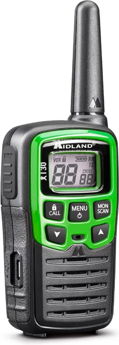 Midland XT30 C1177 PMR-portofoon Set van 2 - Zwart/Groen - afbeelding 2 van 6