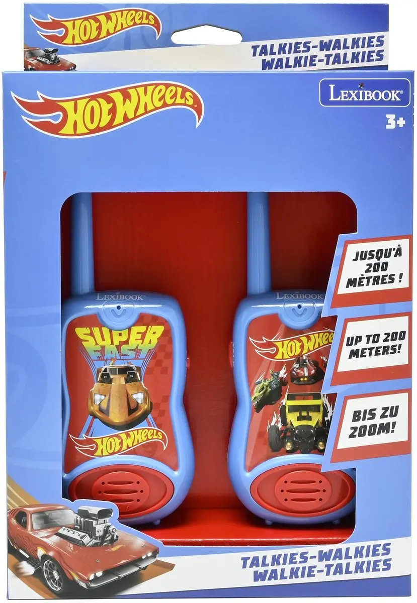 Lexibook Hot Wheels Walkietalkie TW12HW - Blauw - afbeelding 6 van 6