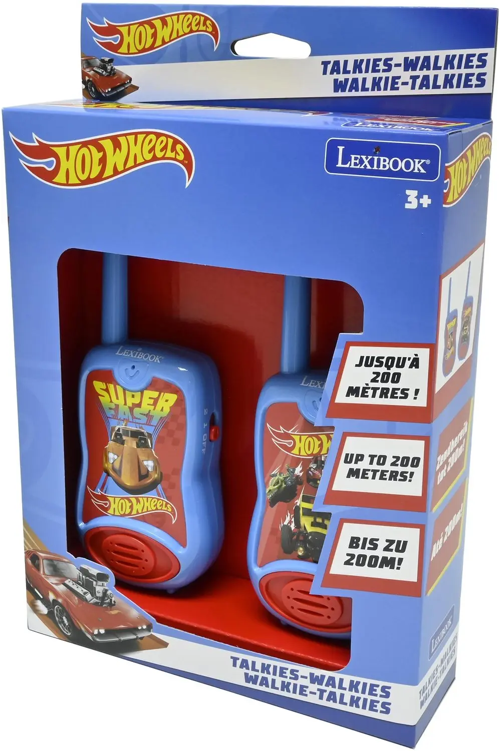Lexibook Hot Wheels Walkietalkie TW12HW - Blauw - afbeelding 2 van 6