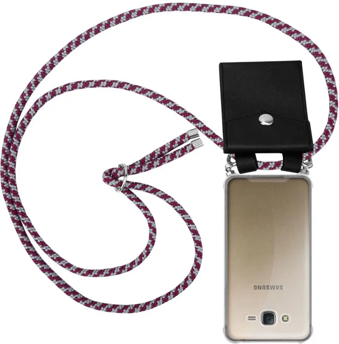 Cadorabo Hoesje geschikt voor Samsung Galaxy J7 2015 in ROOD WIT