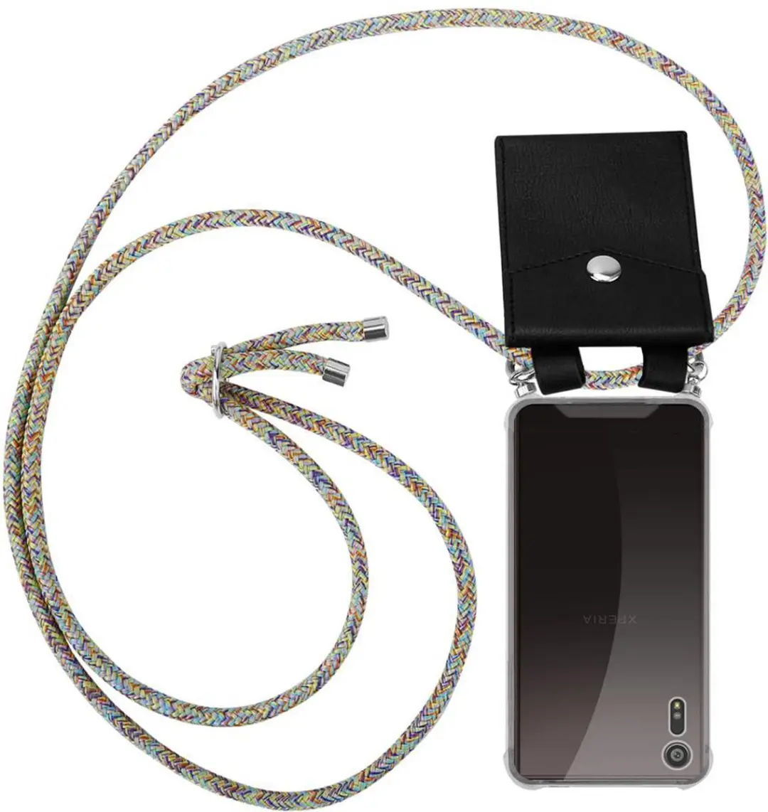 Cadorabo Hoesje geschikt voor Sony Xperia XZ / XZs in REGENBOOG