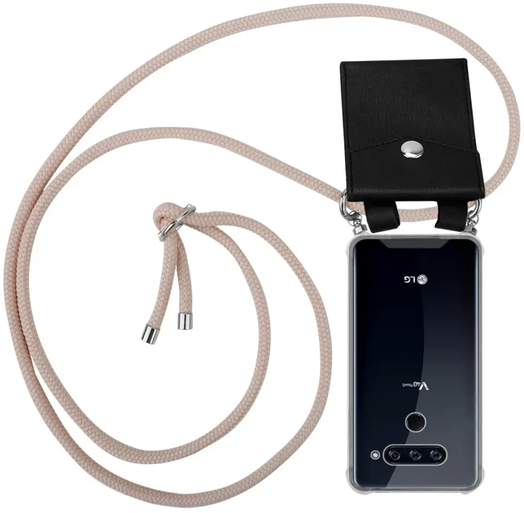 Cadorabo Hoesje geschikt voor LG V40 in PEARLY ROSE GOUD