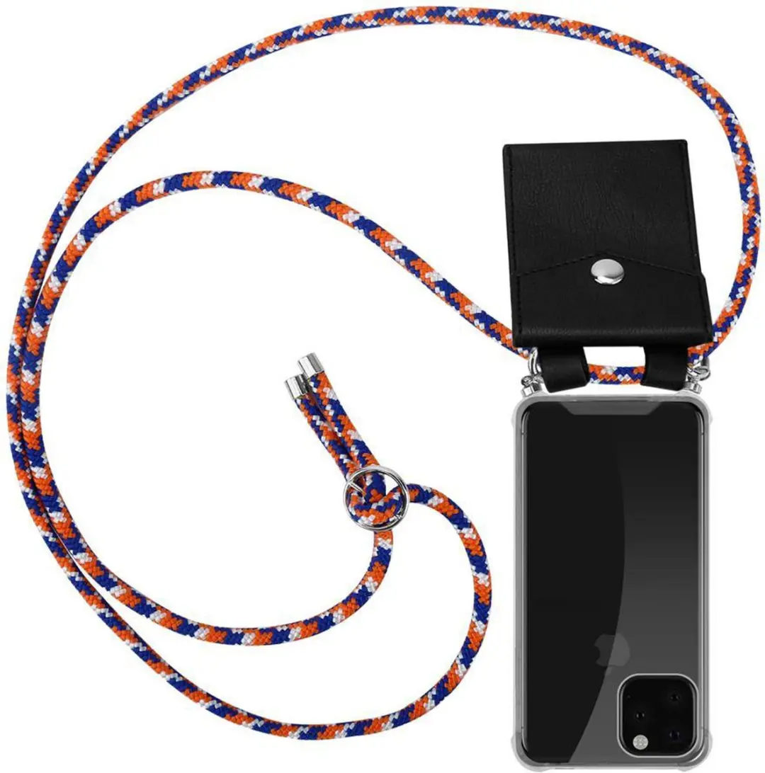 Cadorabo Hoesje geschikt voor Apple iPhone 11 PRO in ORANJE BLAUW WIT