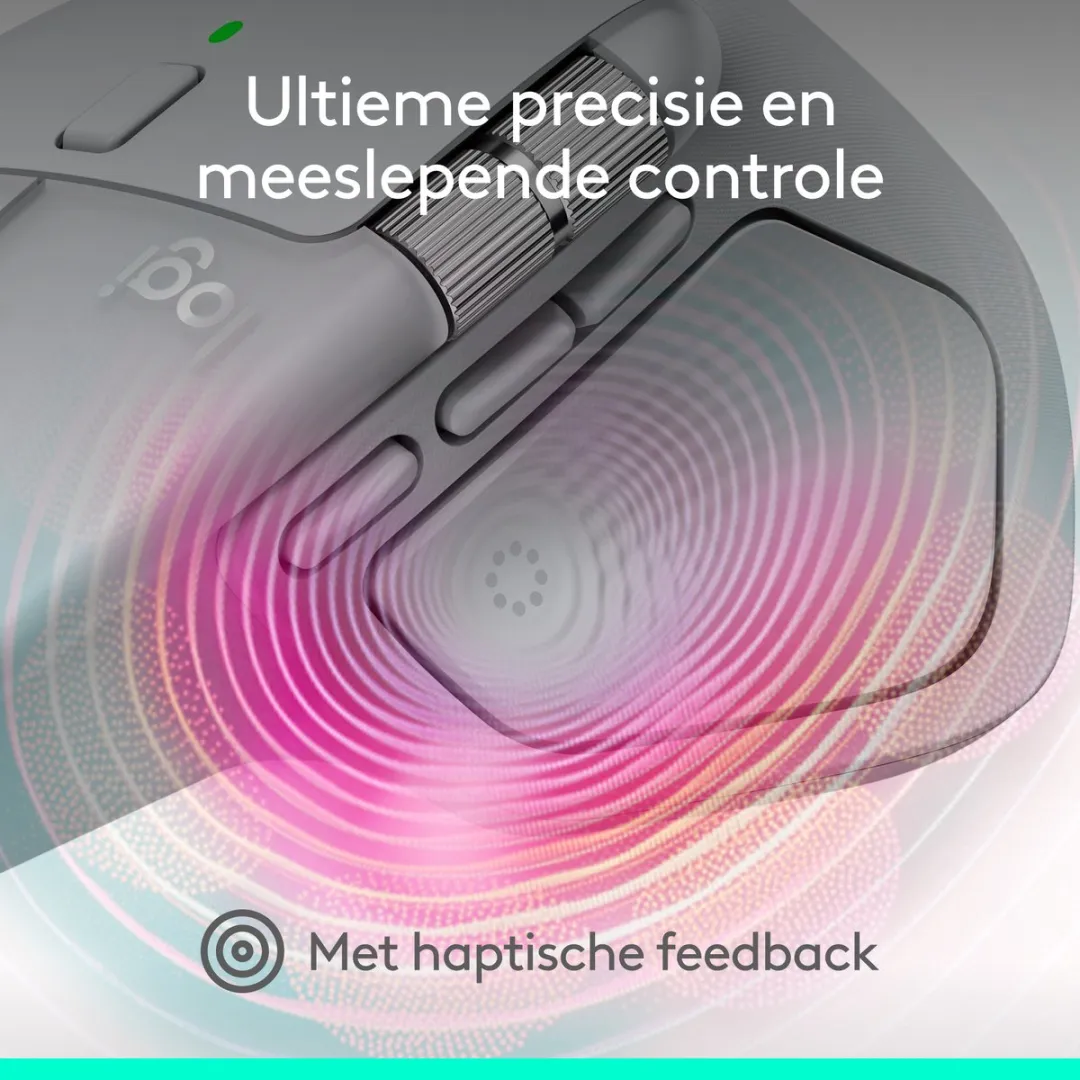 Logitech MX Master 4 Draadloze Muis - 8 Knoppen - Pale Grey