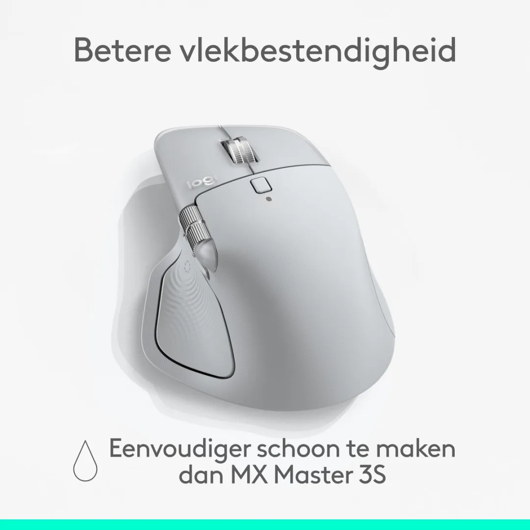Logitech MX Master 4 Draadloze Muis - 8 Knoppen - Pale Grey - afbeelding 6 van 6