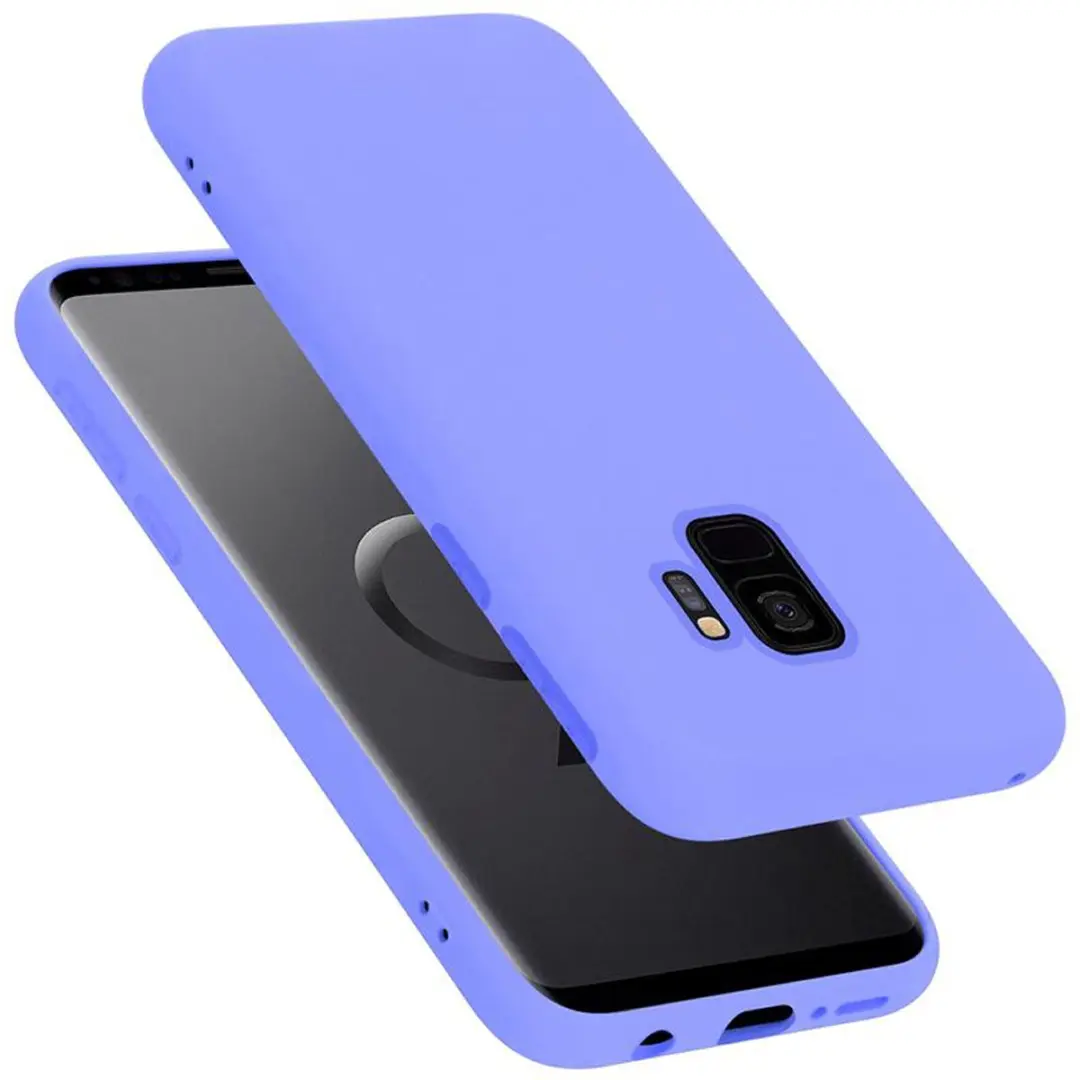 Cadorabo Hoesje geschikt voor Samsung Galaxy S9 in LIQUID LICHT PAARS