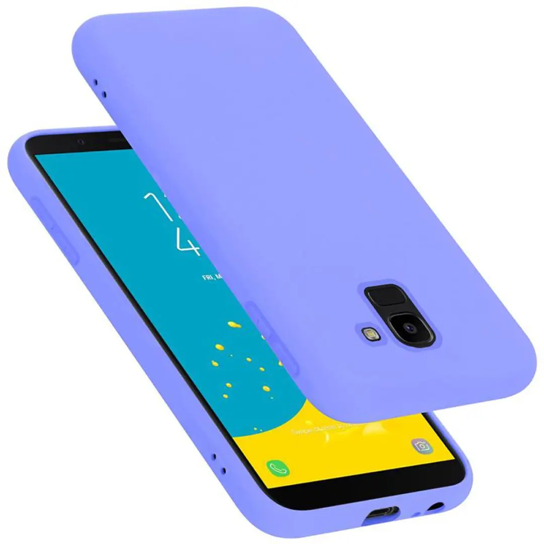 Cadorabo Hoesje geschikt voor Samsung Galaxy J6 2018 in LIQUID LICHT PAARS