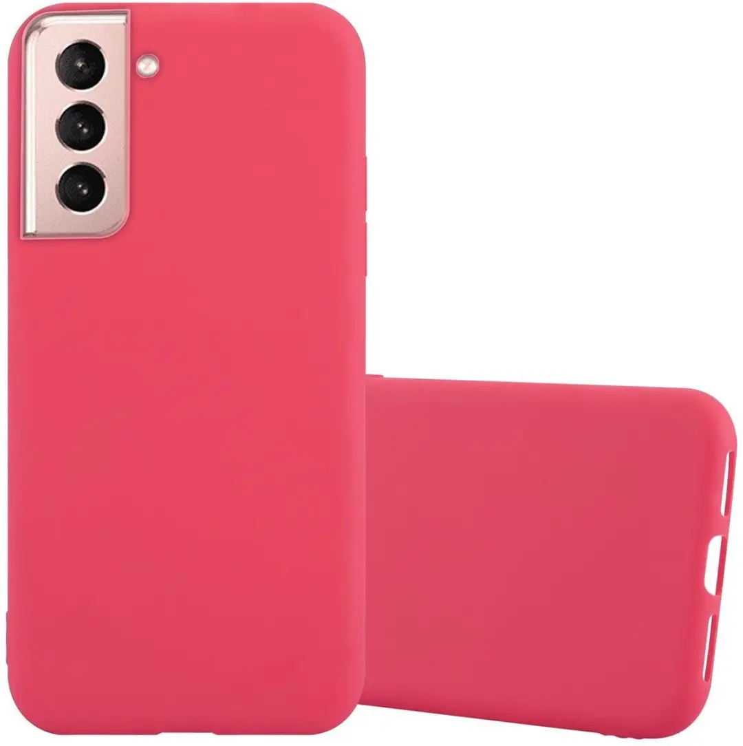 Cadorabo Hoesje geschikt voor Samsung Galaxy S21 PLUS in CANDY ROOD