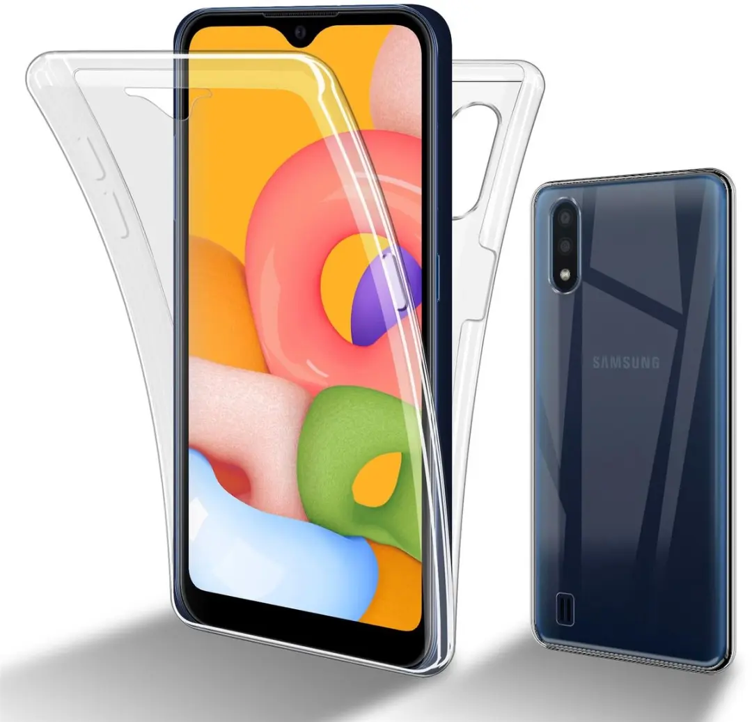 Cadorabo Hoesje geschikt voor Samsung Galaxy A01 in TRANSPARANT