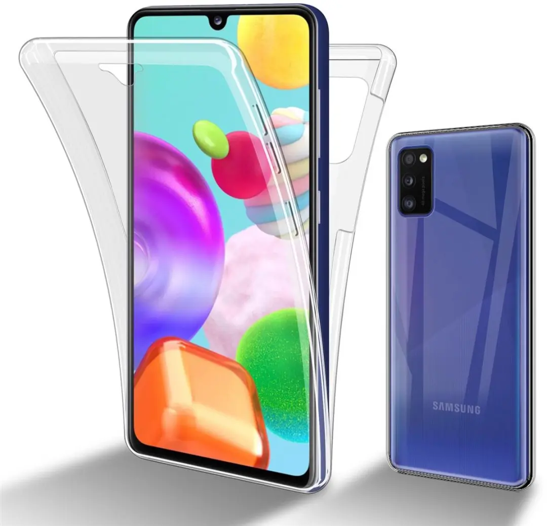 Cadorabo Hoesje geschikt voor Samsung Galaxy A41 in TRANSPARANT