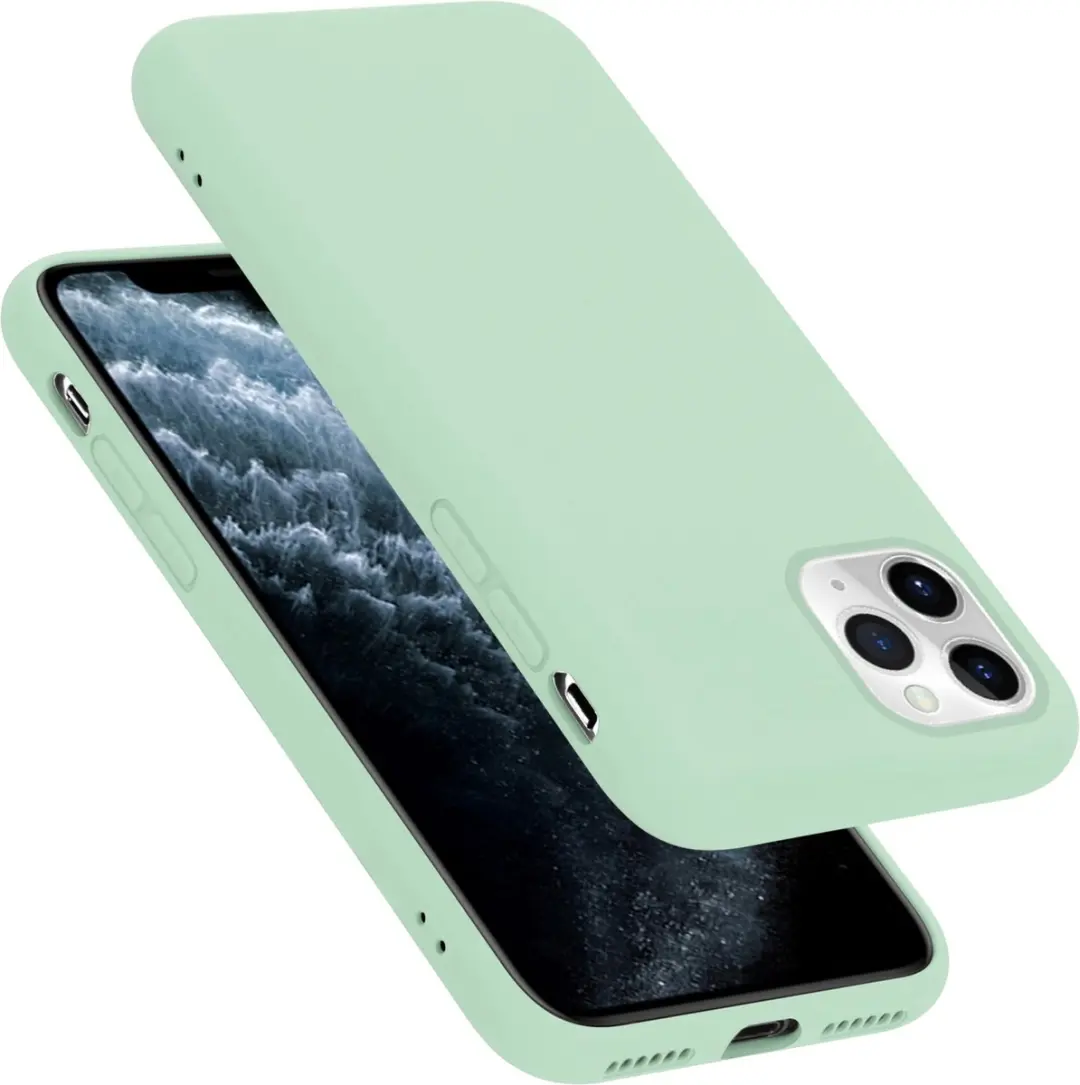 Cadorabo Hoesje geschikt voor Apple iPhone 11 PRO in LIQUID LICHT GROEN