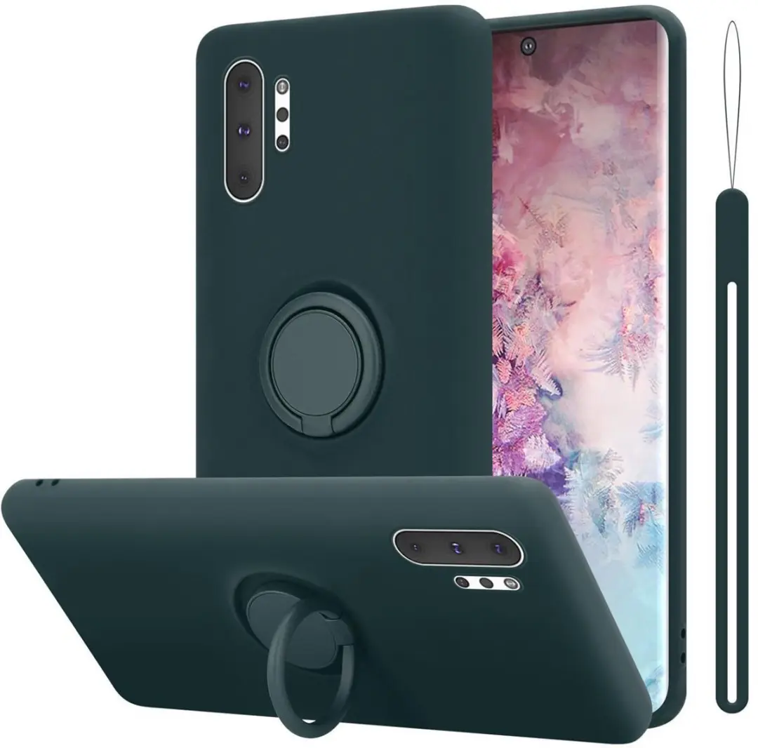 Cadorabo Hoesje geschikt voor Samsung Galaxy NOTE 10 PLUS in LIQUID GROEN