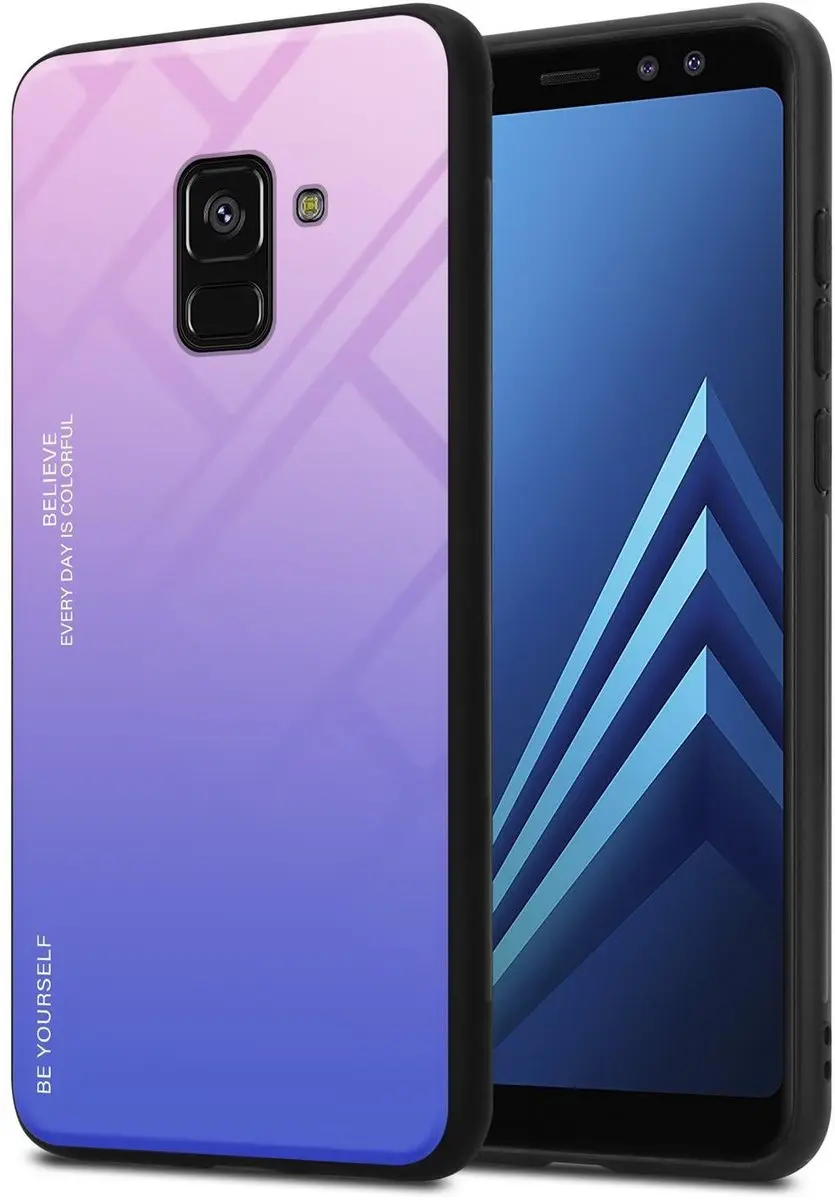 Cadorabo Hoesje geschikt voor Samsung Galaxy A8 2018 in ROZE