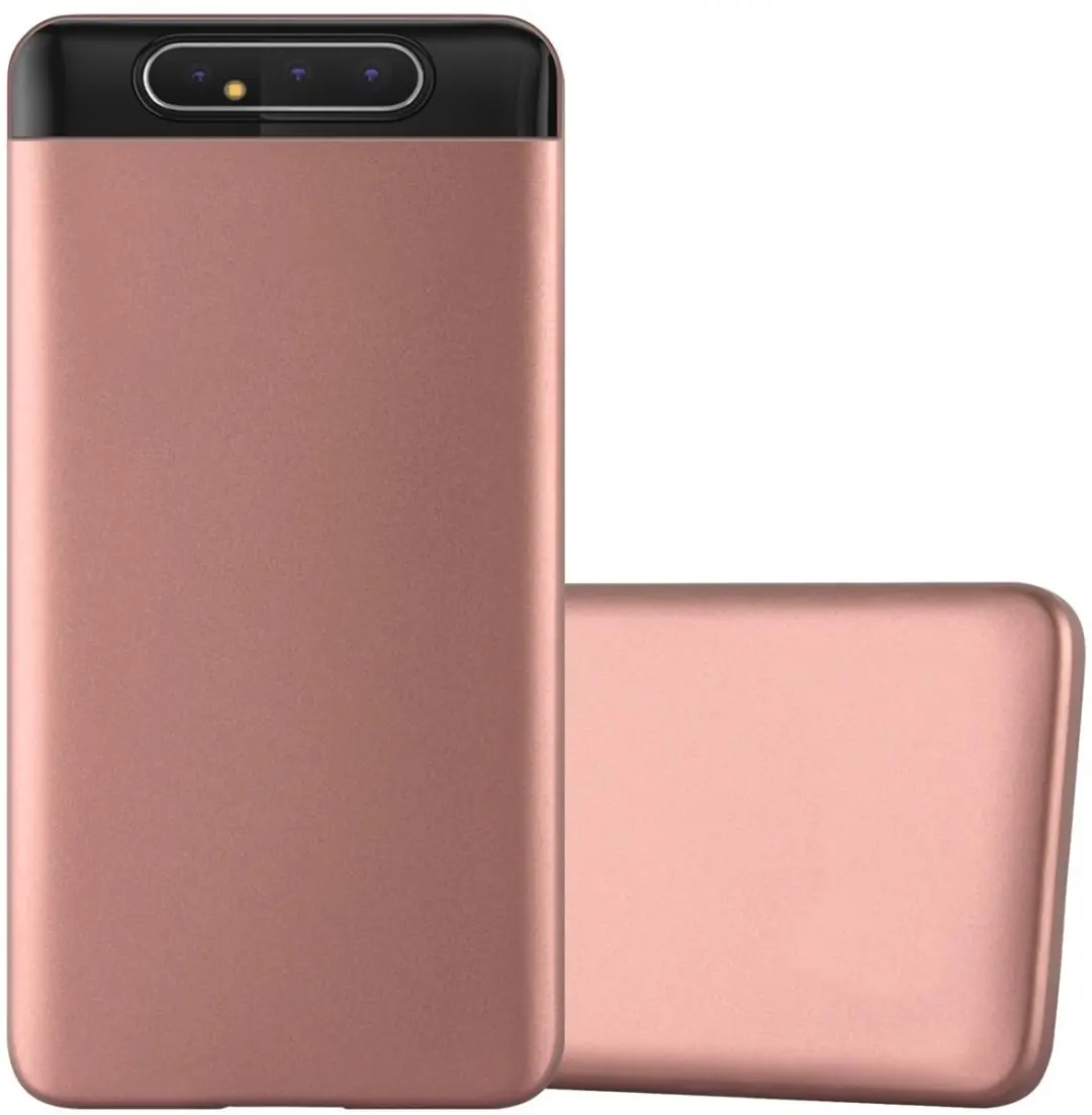 Cadorabo Hoesje geschikt voor Samsung Galaxy A80 / A90 4G in METALLIC ROSE GOUD