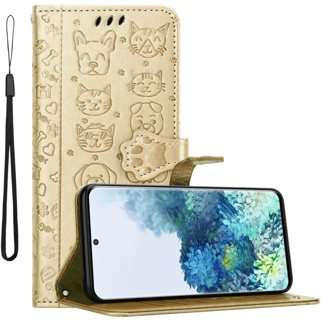 Cadorabo Hoesje geschikt voor Samsung Galaxy S20 in SHINY GOUD