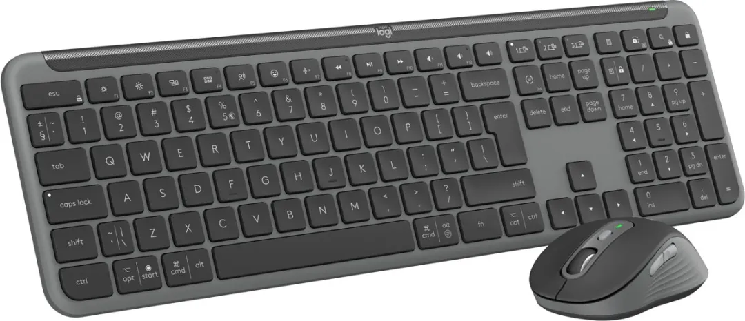 Logitech MK950 Signature Slim Combo - Draadloos Toetsenbord & Muis - Grijs