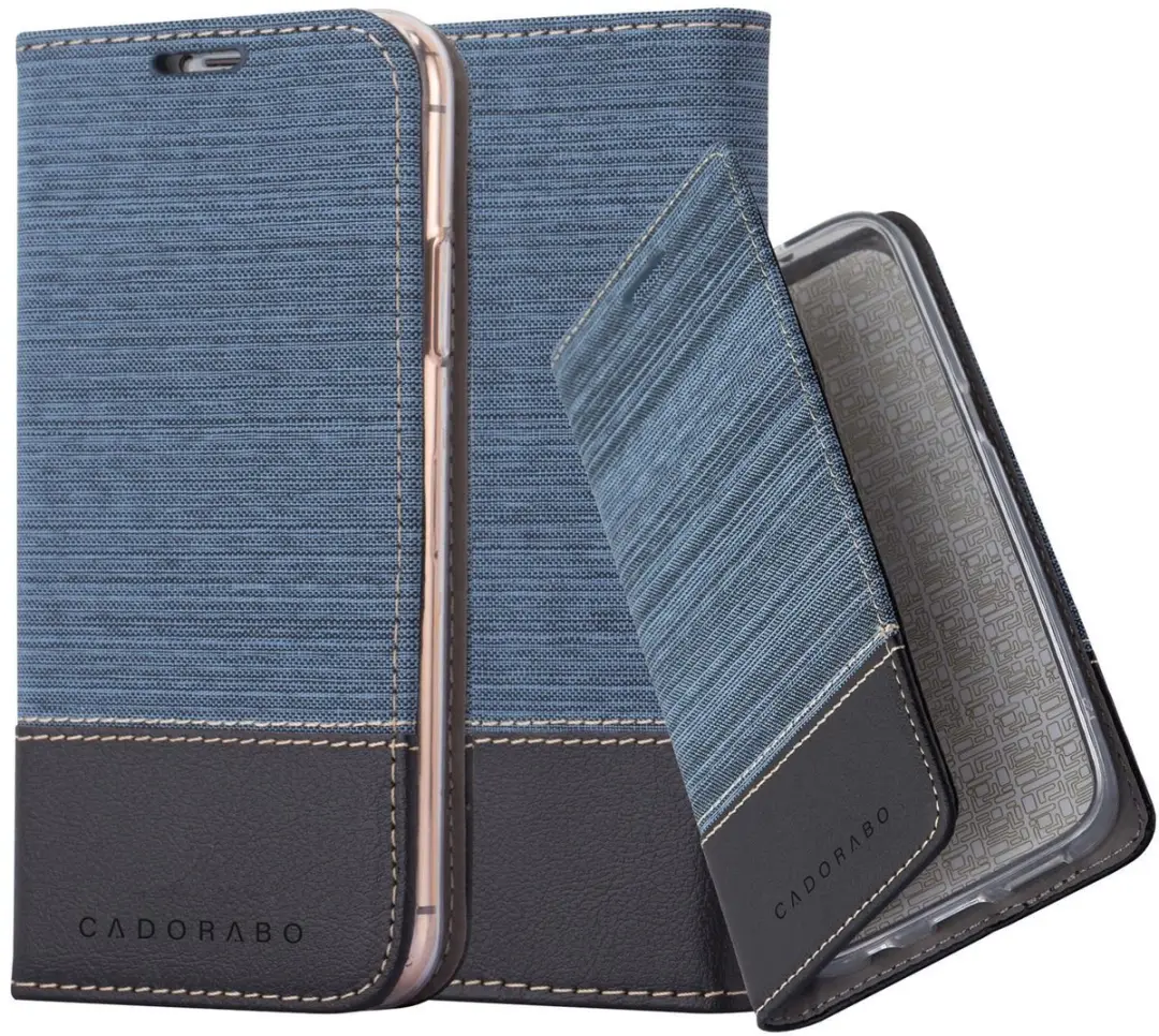 Cadorabo Hoesje geschikt voor Apple iPhone 13 PRO MAX in DONKERBLAUW ZWART