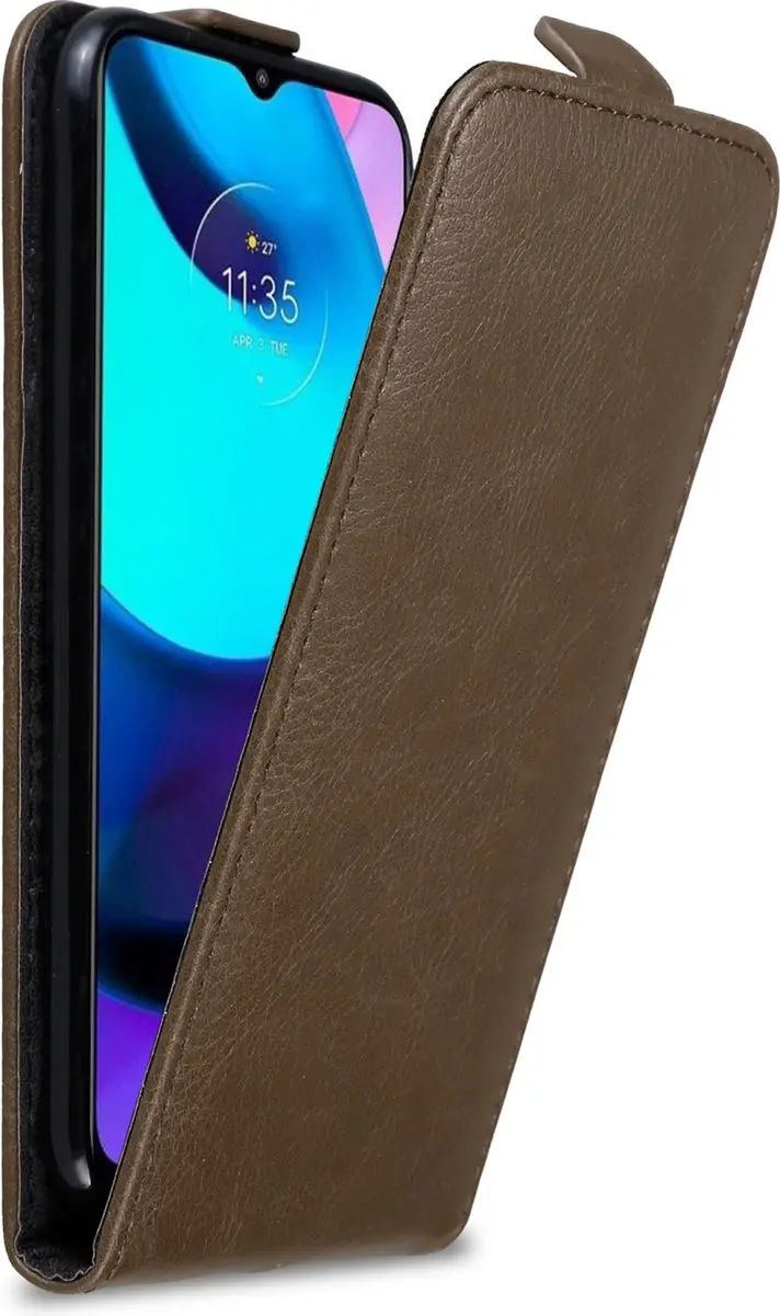 Cadorabo Hoesje geschikt voor Motorola MOTO E20 / E30 / E40 in KOFFIE BRUIN