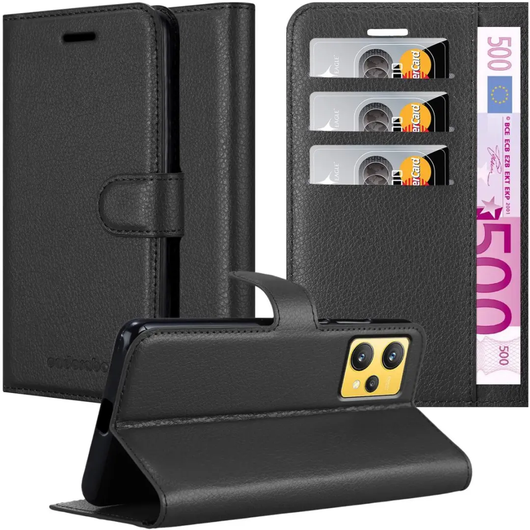 Cadorabo Hoesje geschikt voor Realme 9 4G / 9 PRO+ in PHANTOM ZWART