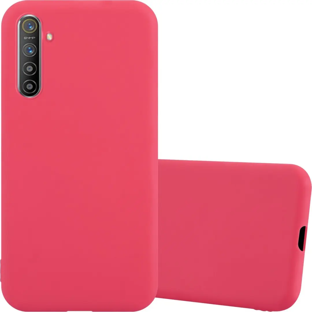 Cadorabo Hoesje geschikt voor Realme X2 / XT / Oppo K5 in CANDY ROOD