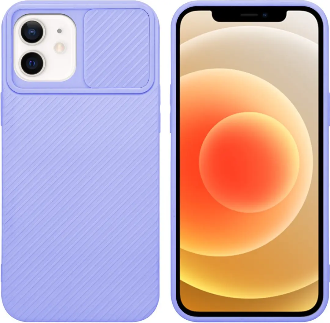 Cadorabo Hoesje geschikt voor Apple iPhone 12 in Bonbon Paars