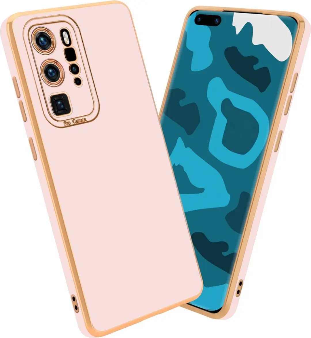 Cadorabo Hoesje geschikt voor Huawei P40 PRO / P40 PRO+ in Glossy Roze