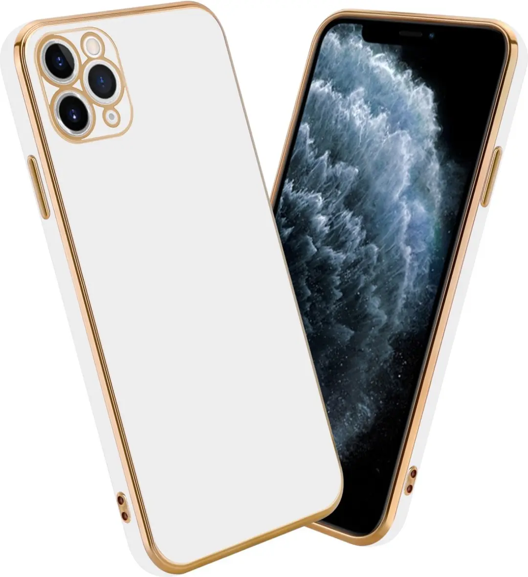 Cadorabo Hoesje geschikt voor Apple iPhone 11 PRO in Glossy Wit