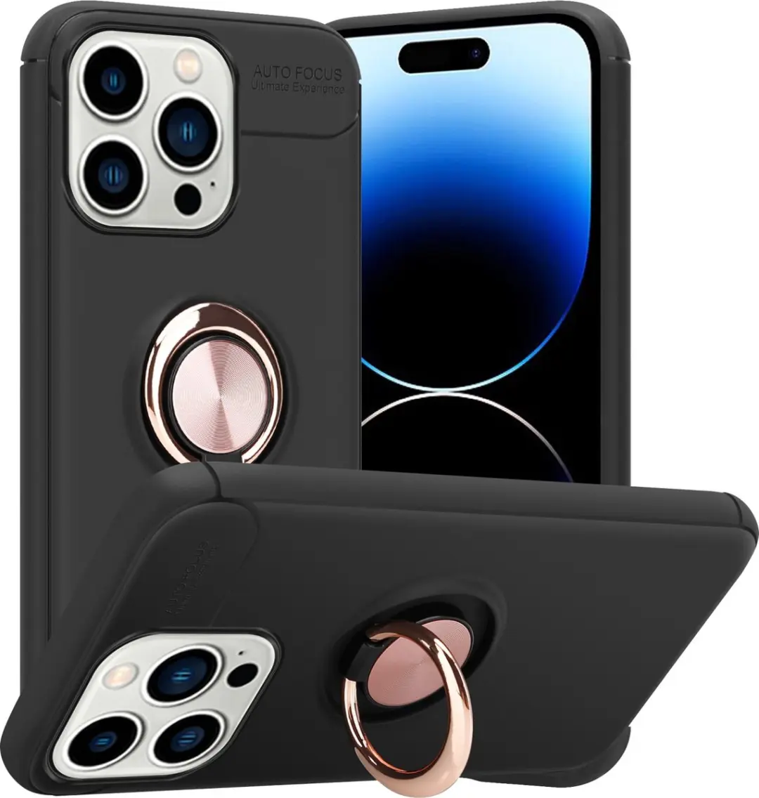 Cadorabo Hoesje geschikt voor Apple iPhone 14 PRO in ZWART