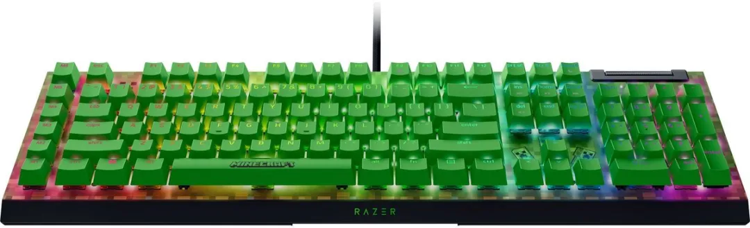 Razer BlackWidow V4 X RZ03-04704100-R3M1 Gaming Toetsenbord - Green Switch - Minecraft