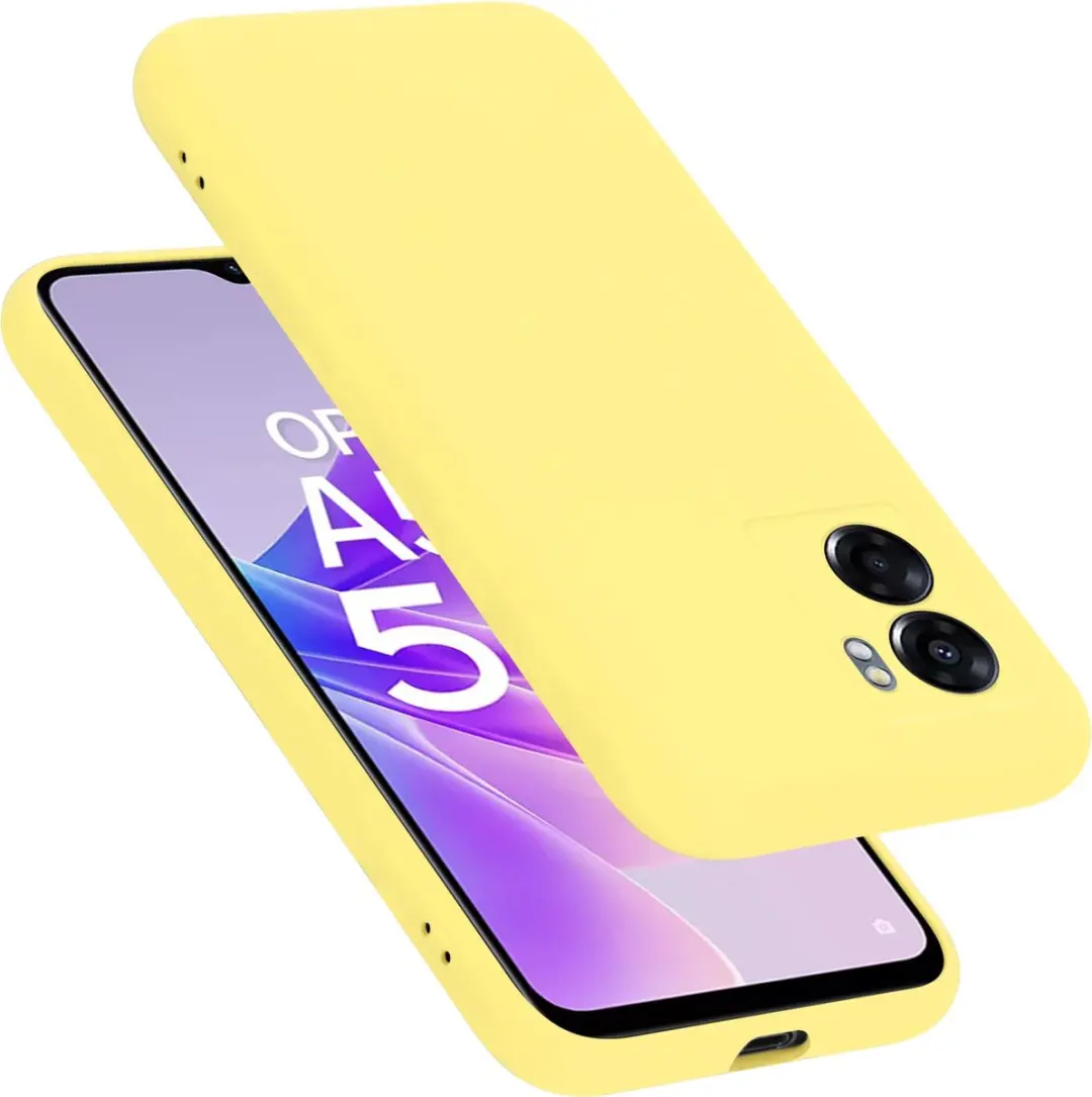 Cadorabo Hoesje geschikt voor Oppo A57 5G / A77 5G / Realme V23 in LIQUID GEEL