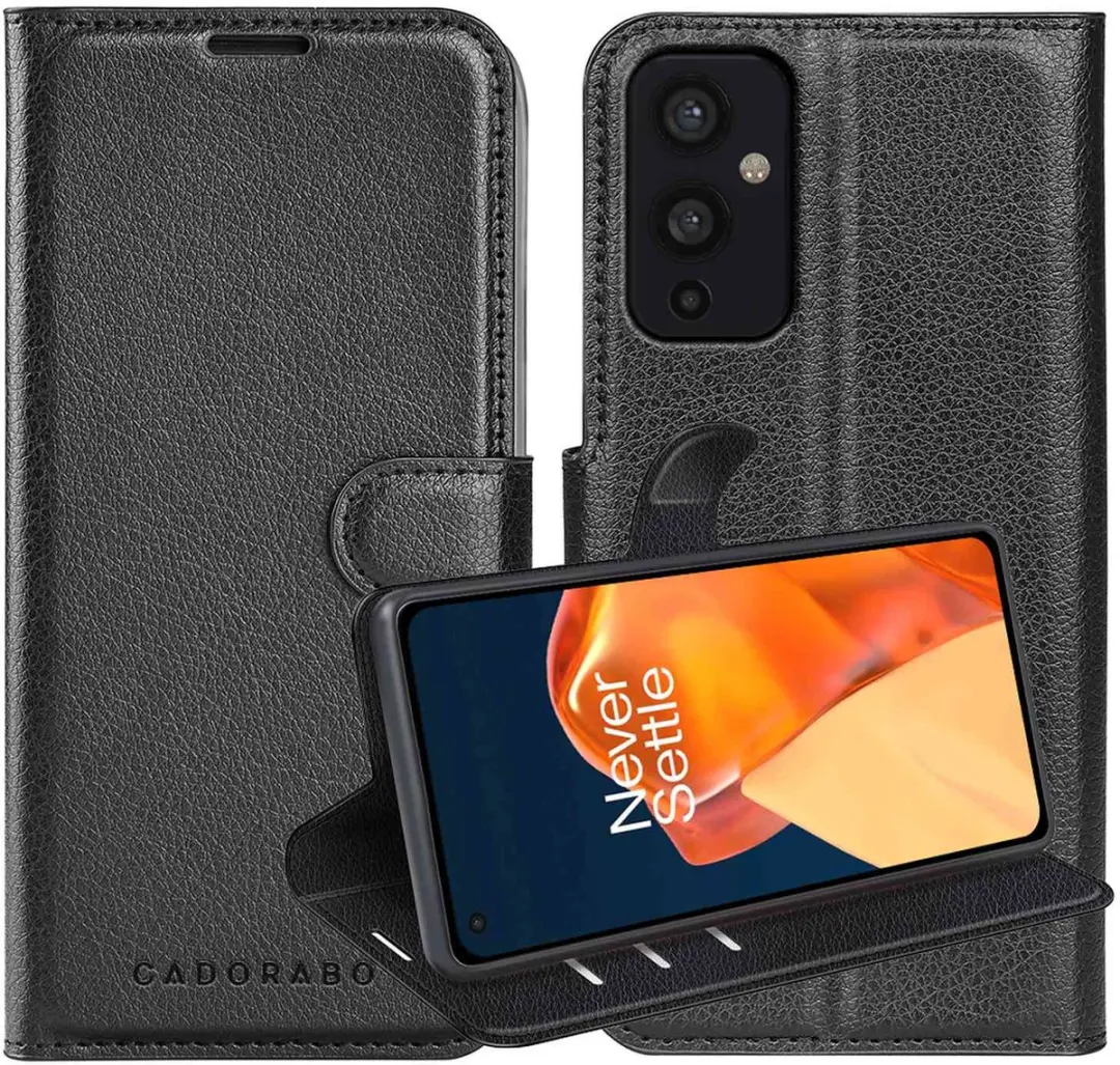 Cadorabo Hoesje geschikt voor OnePlus 9 in PHANTOM ZWART
