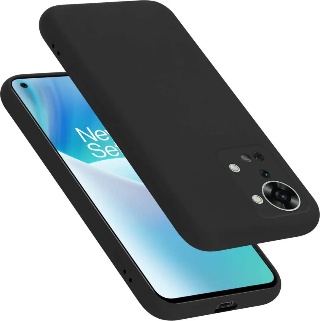 Cadorabo Hoesje geschikt voor OnePlus Nord 2T in LIQUID ZWART