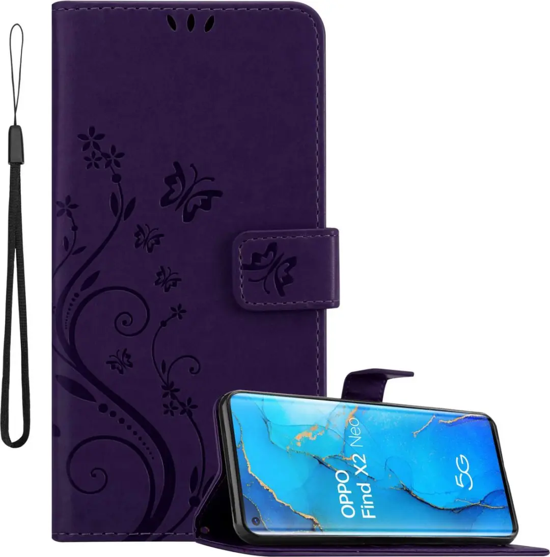 Cadorabo Hoesje geschikt voor Oppo FIND X2 NEO in Paars